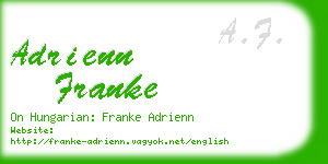 adrienn franke business card